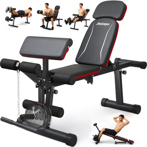 Adjustable weight bench with - adjustable,